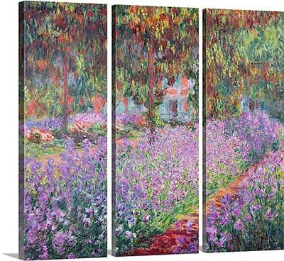 דוגמא לתמונה מחולקת - מונה  the-artists-garden-at-giverny the-artists-garden-at-giverny